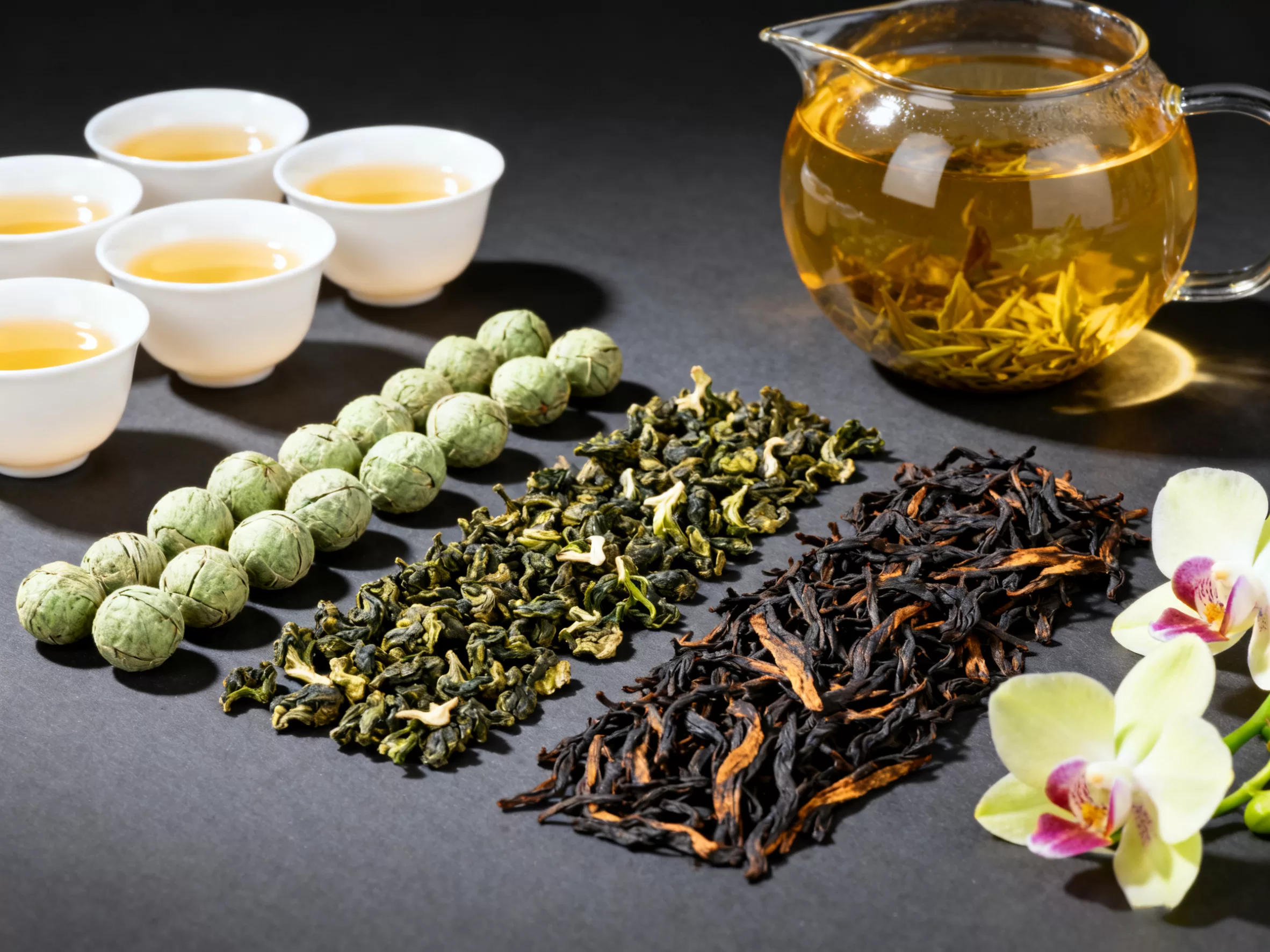 Selection of premium Oolong teas